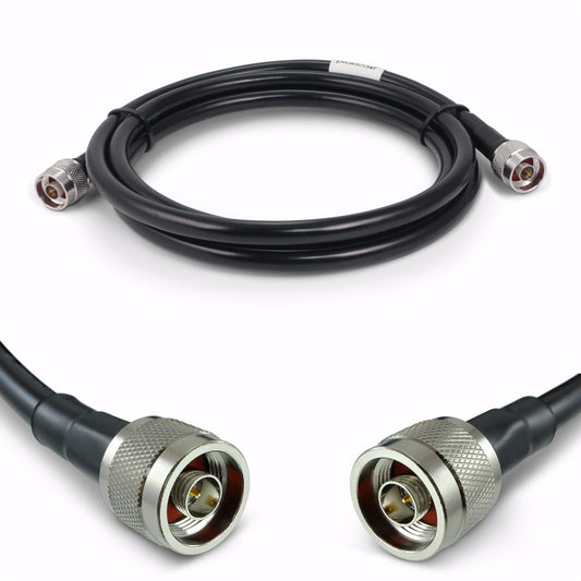 Proxicast Cable coaxial de baja pérdida serie 400 premium de 6 pies N macho a N macho (50 ohmios) para 4G LTE, módems/enrutadores 5G, Ham, ADS-B, GPS, radio RF a antena o uso de supresor