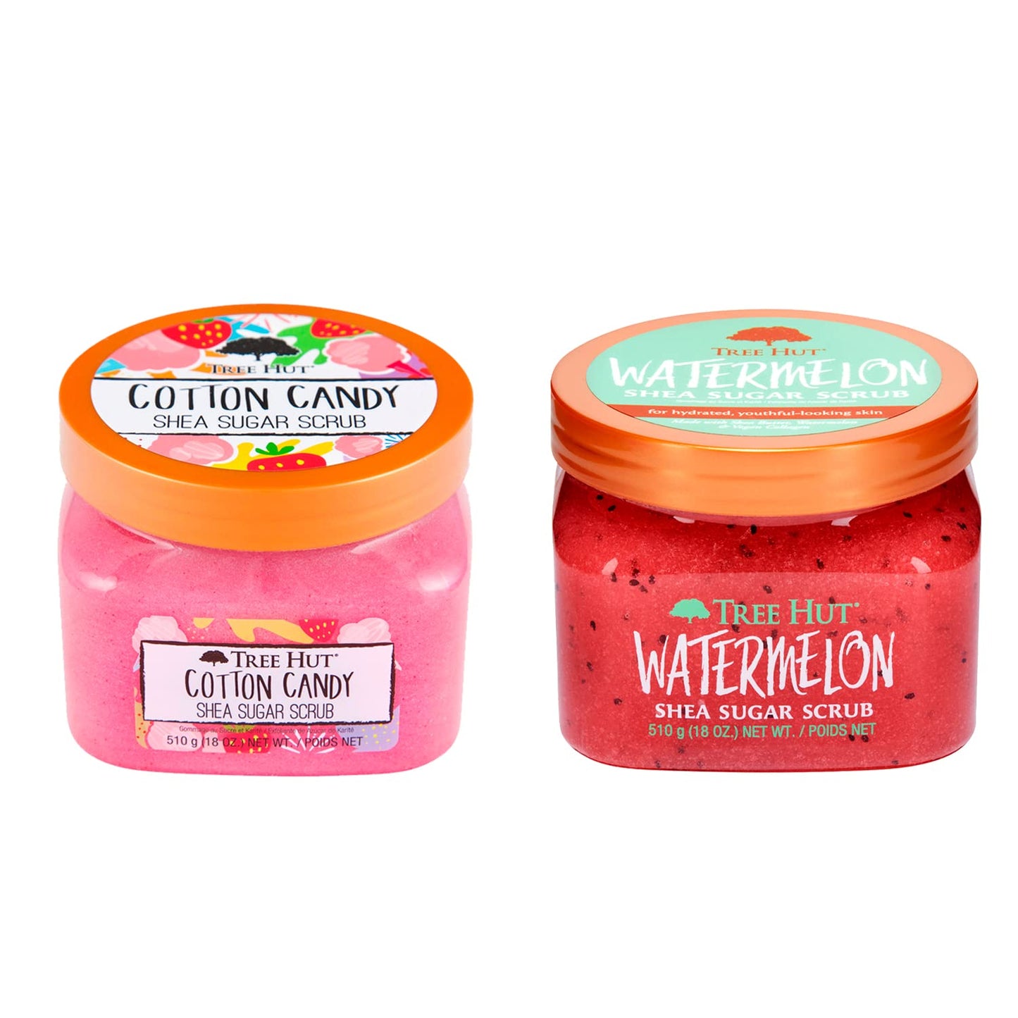 Set de Exfoliantes Corporales Tree Hut Algodón de Azúcar Sandía