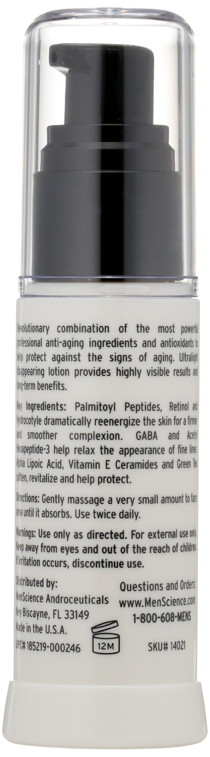 MenScience Androceuticals Fórmula antienvejecimiento, 1 oz.