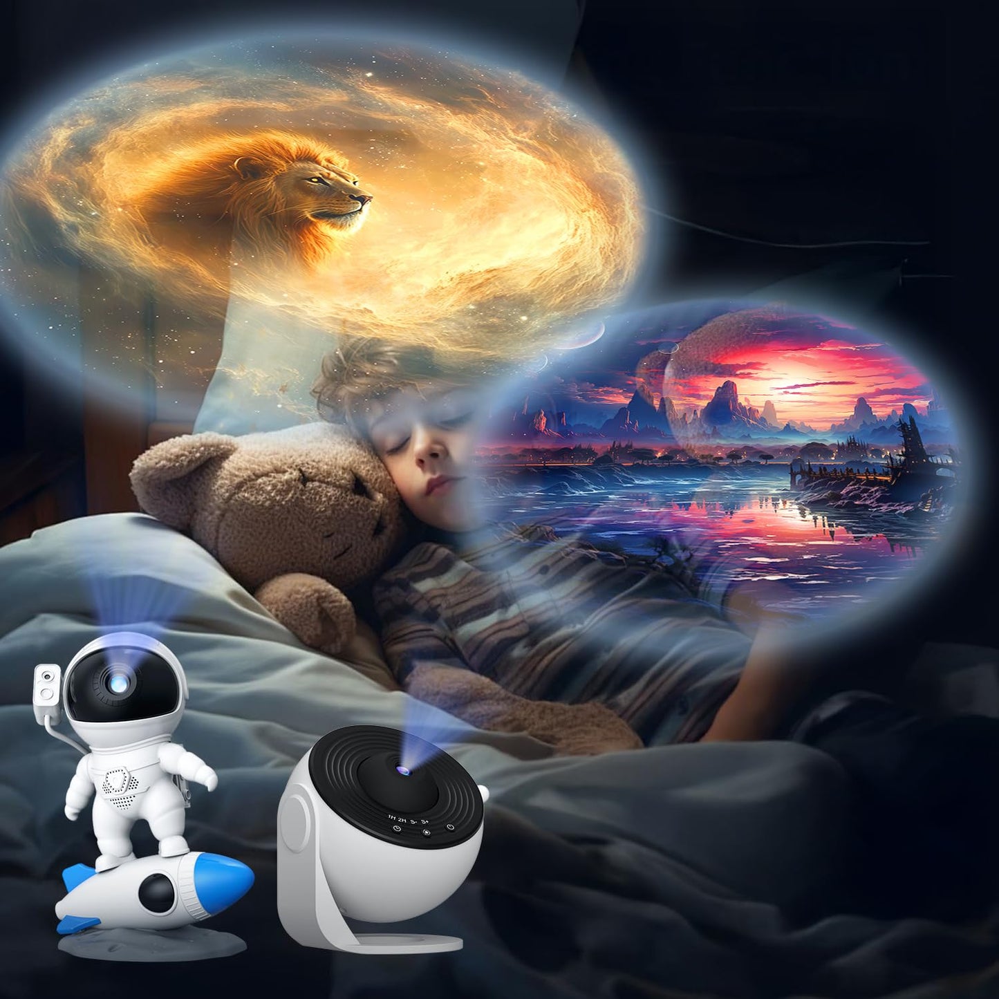 Rusoso Ultra - Disco de proyector para galaxia, 4K reemplazable, 6 discos HD Galaxy y proyector de luz nocturna, lámpara de cielo estrellado (dispositivo no incluido) (diapositiva de proyector HD -1)
