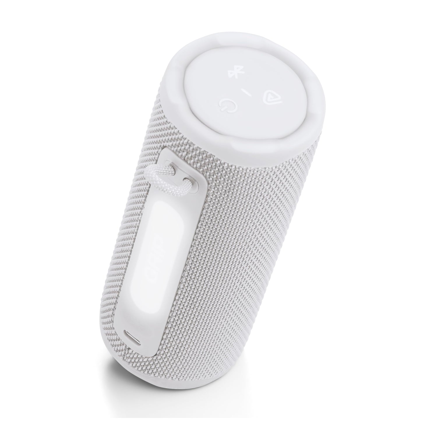 JBL Grip - Altavoz Bluetooth Compacto con Sonido Bold JBL Pro y luz Ambiental, hasta 14 Horas de Tiempo de reproducción, Agua, Polvo y caídas (IP68) y conexión multiparlante con Auracast (Blanco)
