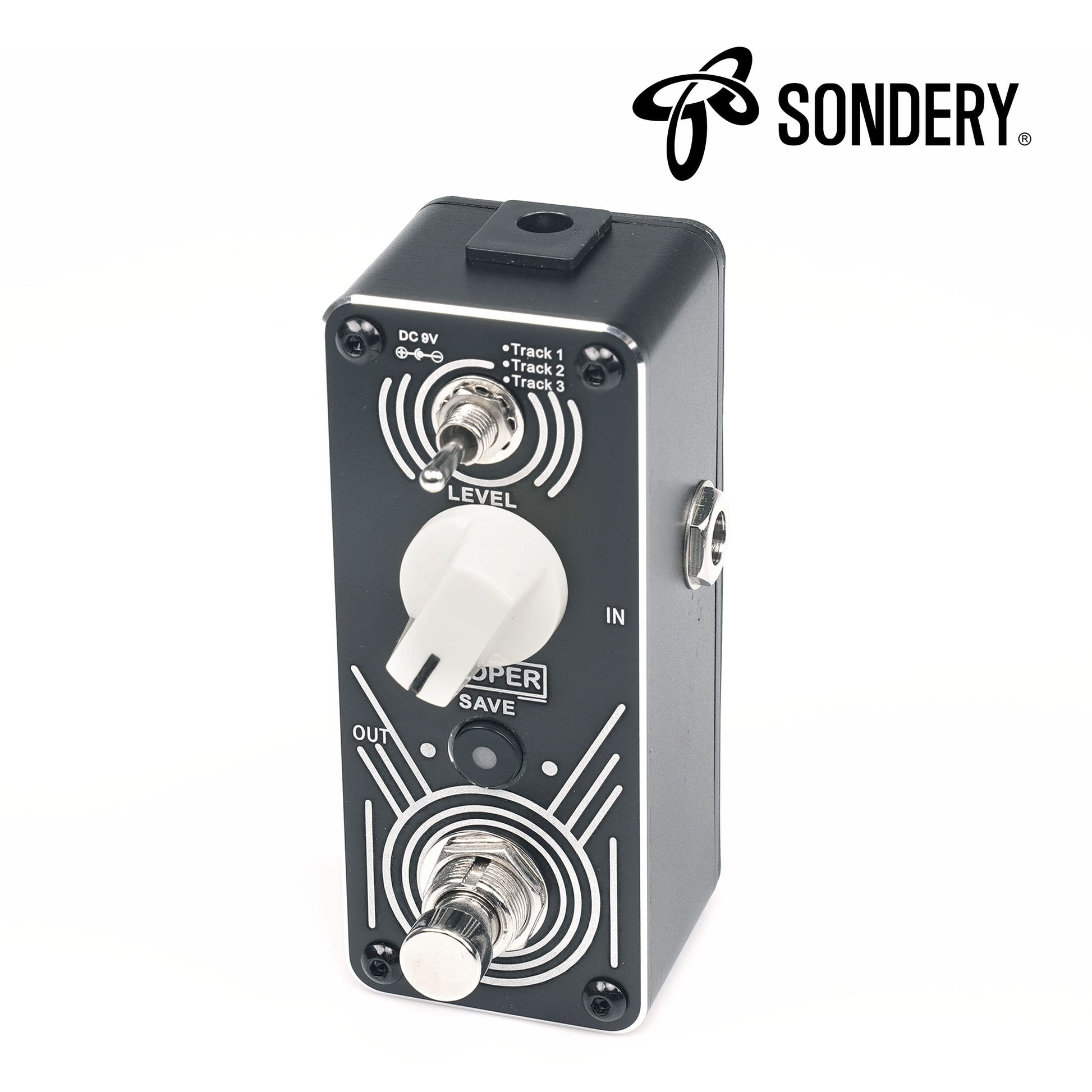 Pedal Looper Triple Sondery 30 Minutos de Bucle por Pista con Overdubs Ilimitados y Carga USB