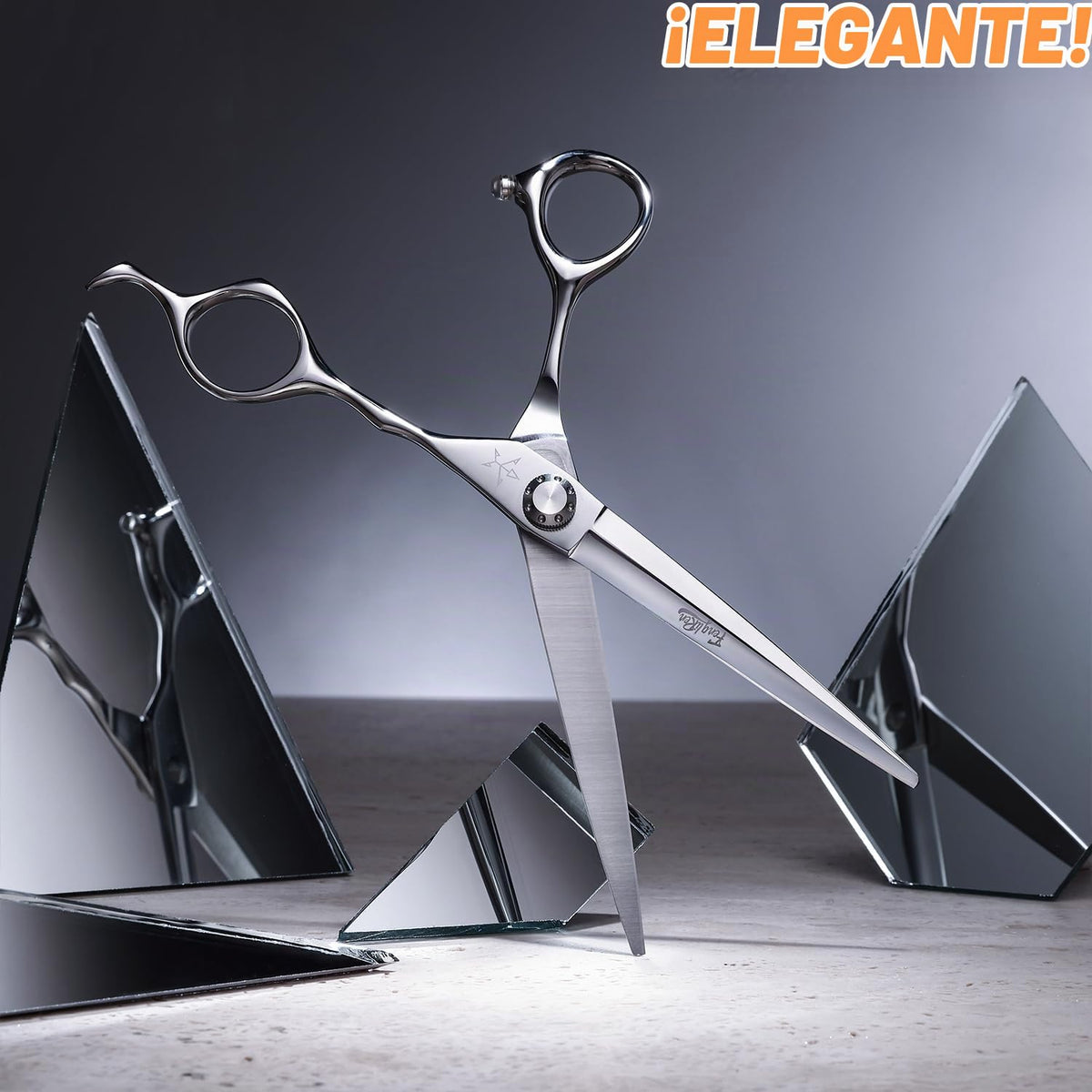 Fengliren Tijeras profesionales de alta gama extremadamente afiladas para corte de pelo de peluquería para cabello de 6.5 pulgadas, tijeras de corte de pelo hechas de aleación de acero inoxidable para