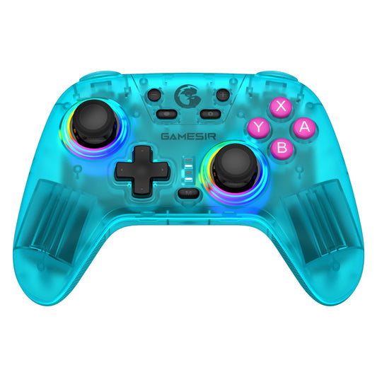 GameSir Nova - Controlador inalámbrico Pro para interruptor/Lite/OLED, Controladores de interruptor con efecto Hall JoySticks, LED RGB, recargable de 1200 mAh, turbo, programable, control de