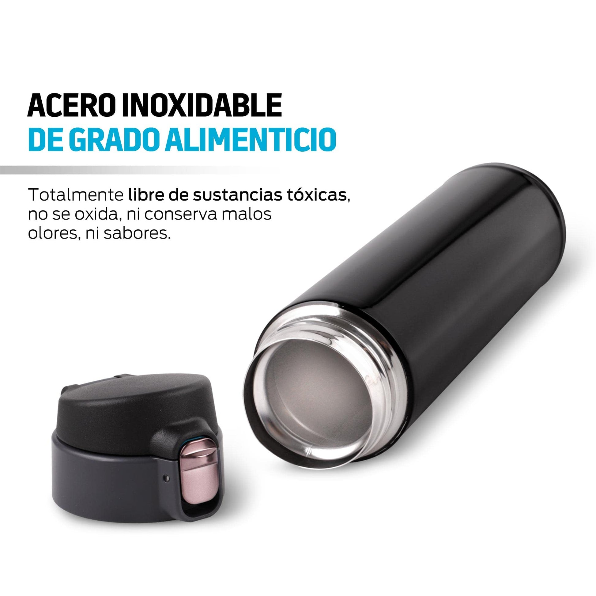 Termo de Acero Inoxidable Redlemon 420 ml Doble Pared con Tapa Hermética