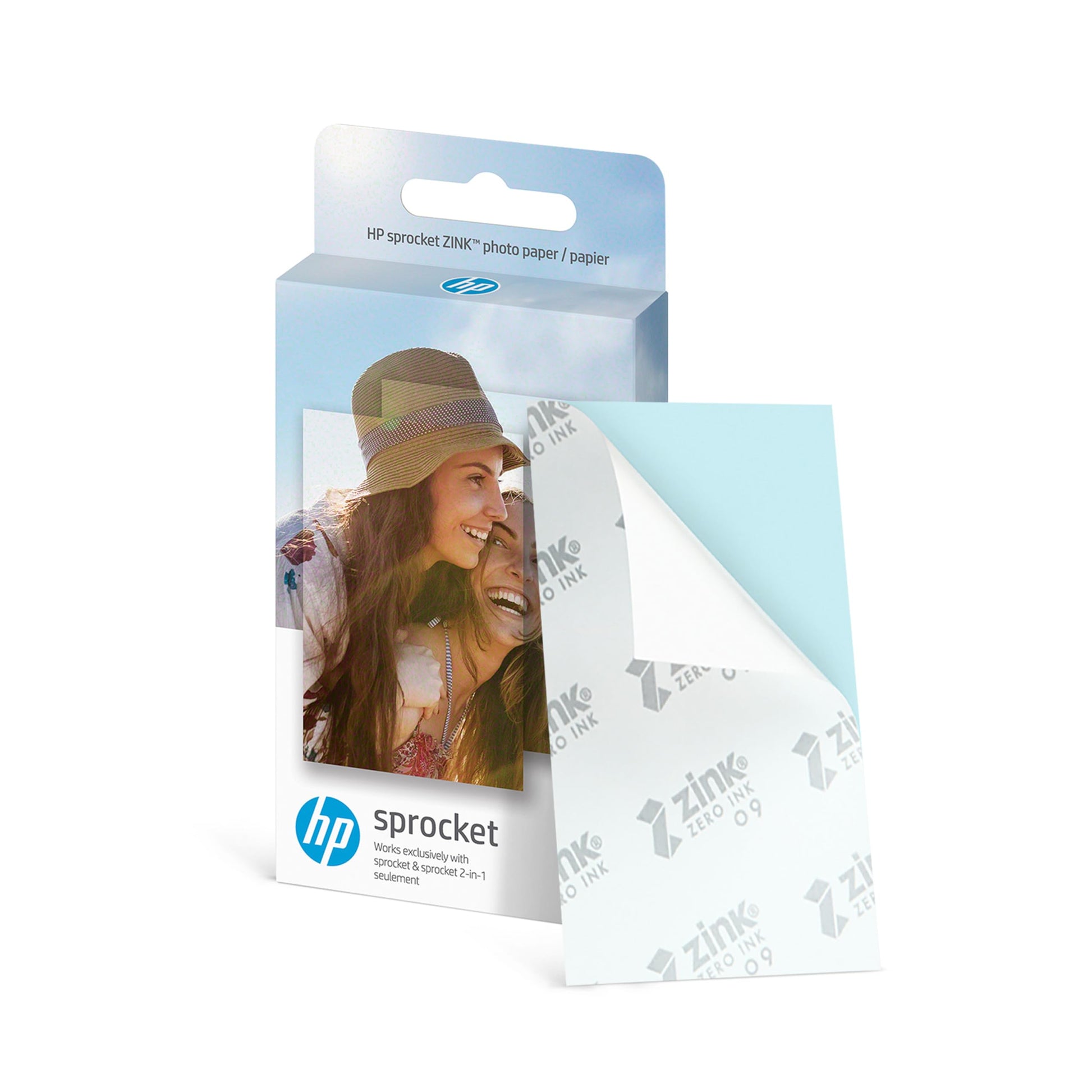 HP Sprocket Portable 2x3 Instant Photo Printer (Luna Pearl) Starter Bundle