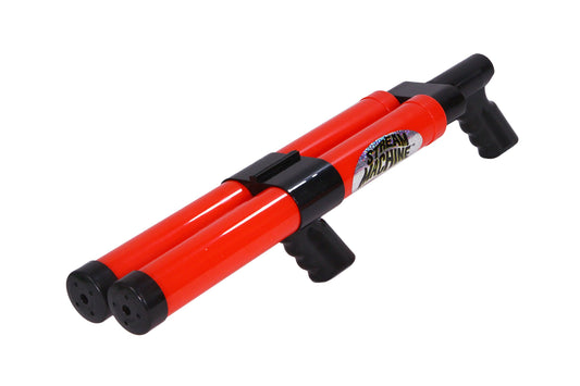Pistola de Agua Stream Machine Azul Verde con Doble Barril para Juegos al Aire Libre