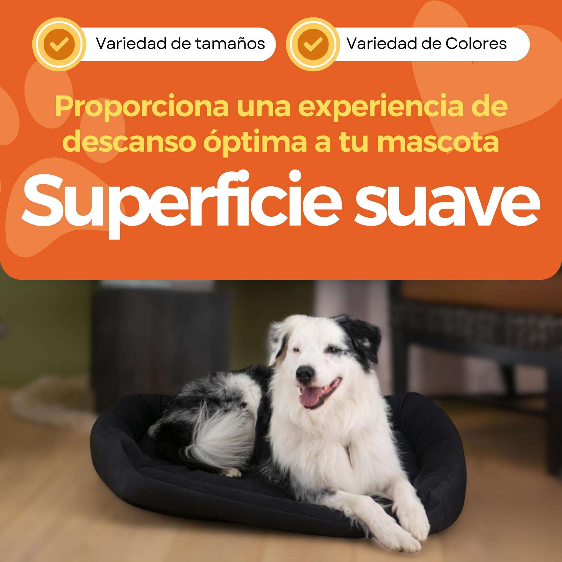 Cama para Perro HILLS Negra Resistente y Confortable