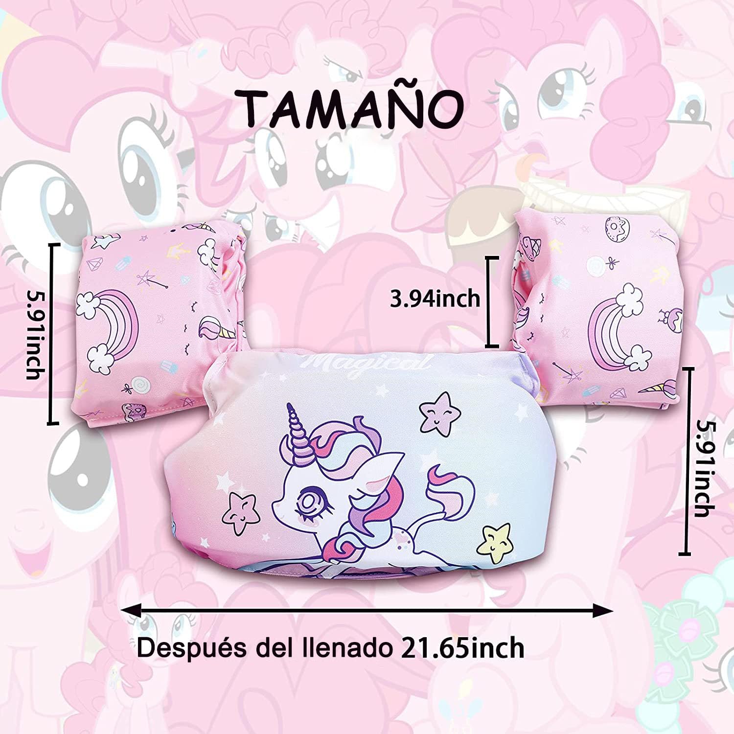 MADELALU Chaleco Salvavidas para Niños de 2 a 6 Años, Chaleco Salvavidas, Seguridad y Doble Cierre para Piscina, Parque Acuático, Lago y Playa