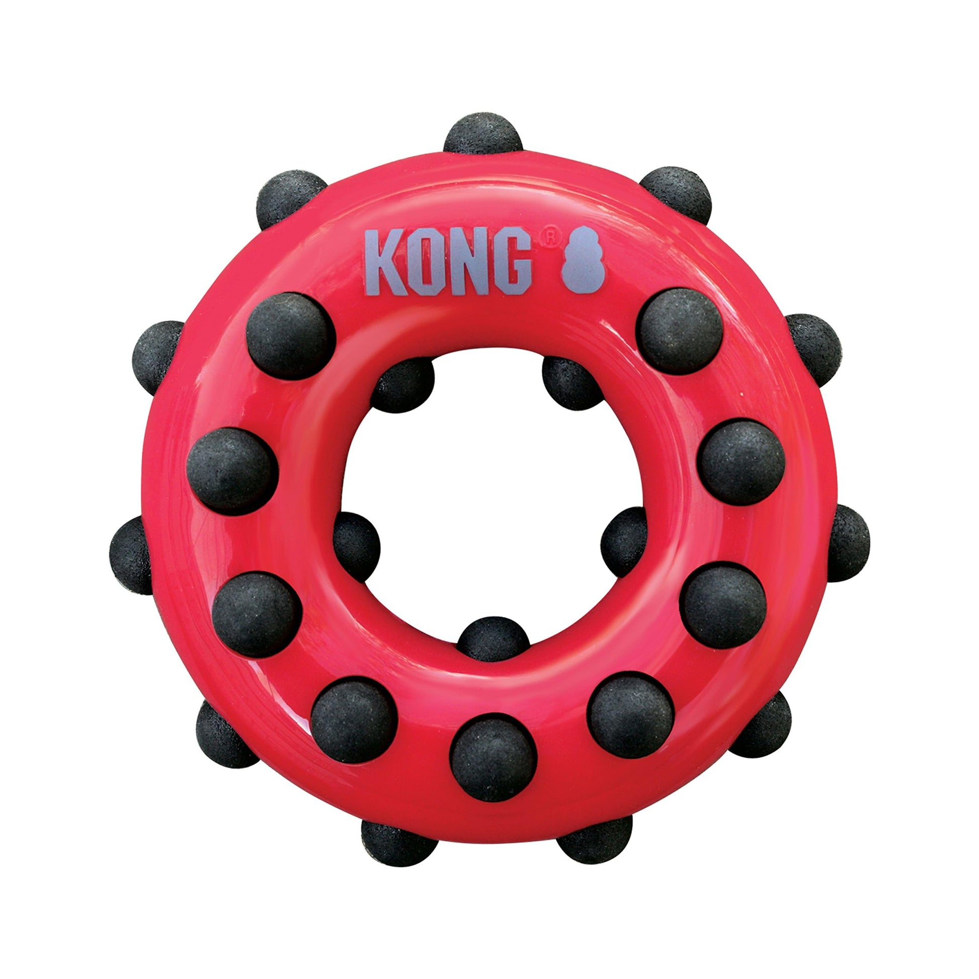 Kong Dotz Circle, color Rojo con Negro, Grande