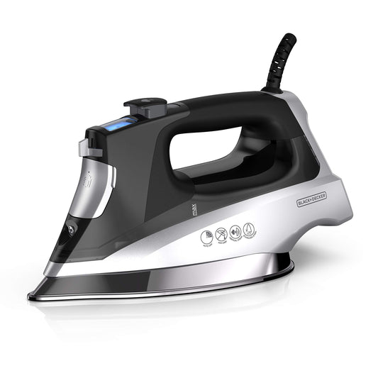 BLACK+DECKER Allure - Plancha de Vapor Digital Profesional, D3060, 30% más de Vapor, Punta de percisón, Suela de Acero Stianless, función Vertical de Vapor