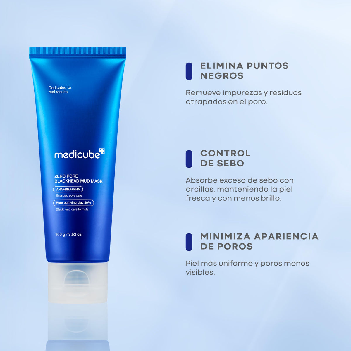Zero Pore Blackhead Mud Mask by Medicube for Women - 3.52 oz Mask