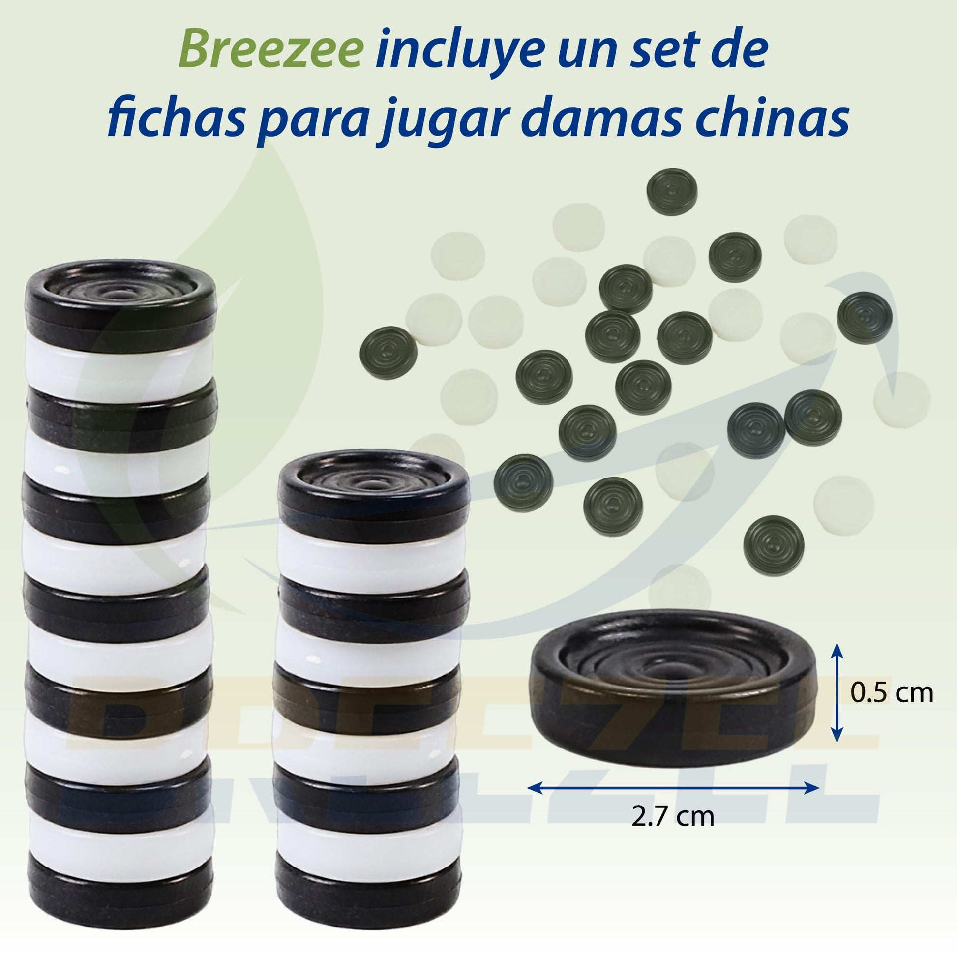 BREEZEE Ajedrez Profesional Portátil Incluye Damas Chinas Bolsa De Viaje, Tamaño Torneo Tablero 51 x 51 cm, Juego de Mesa y Estrategia para Adultos, Niños y Principiantes Juegos de Mesa