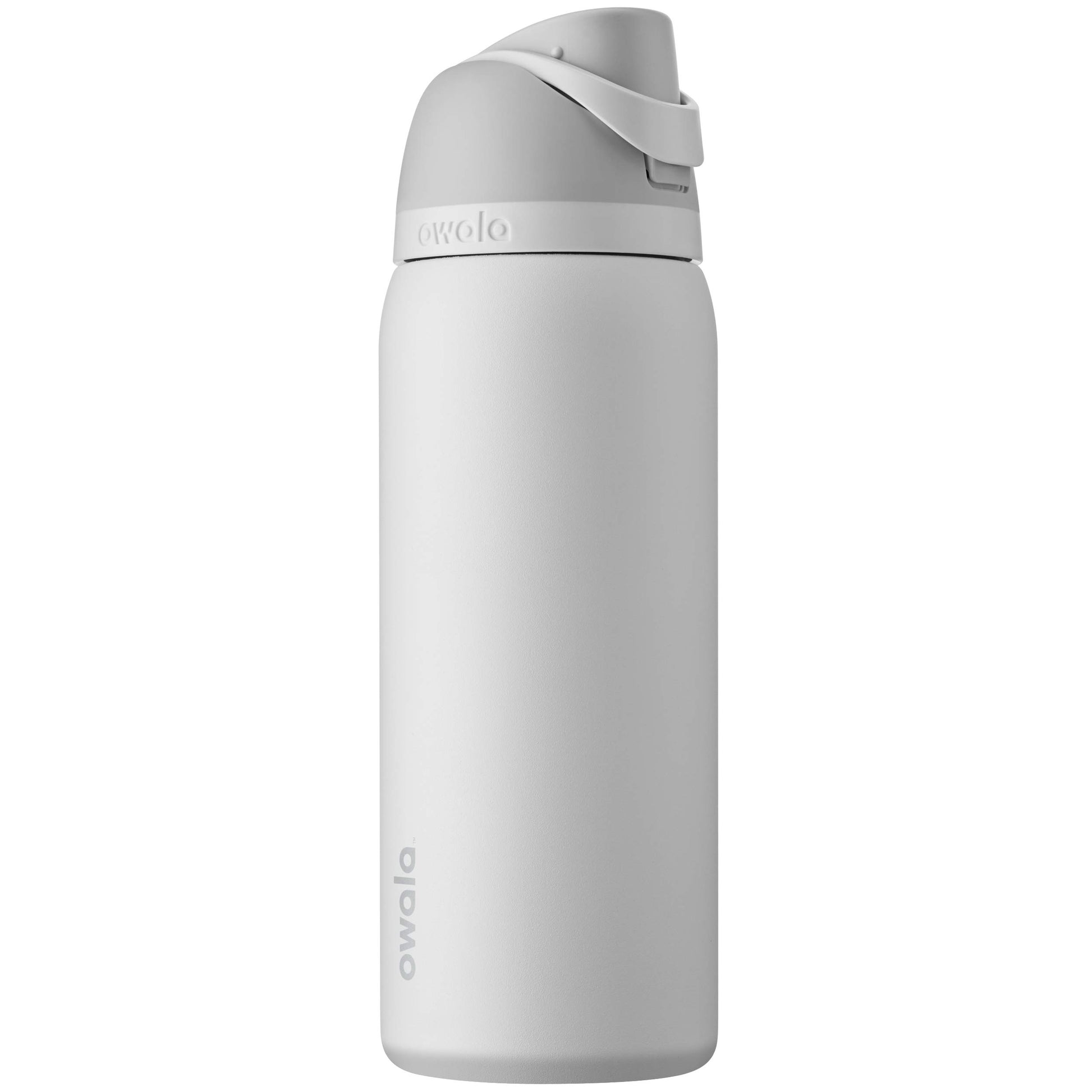 Owala FreeSip Botella de acero inoxidable aislada con popote, botella de agua deportiva libre de BPA, ideal para viajar, 32 oz, Malvavisco Tímido