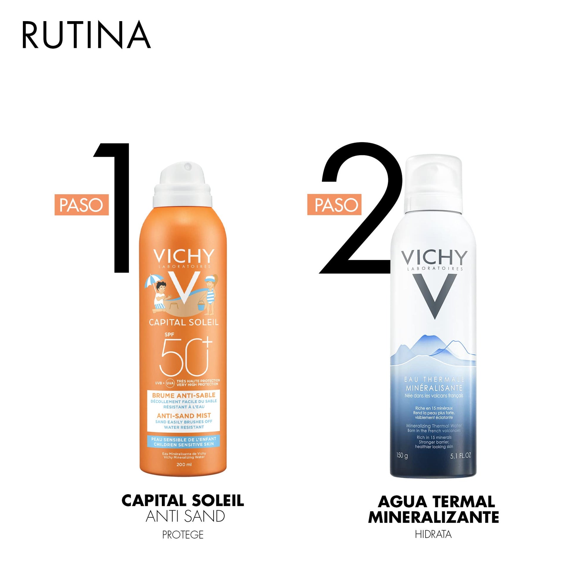 Protector Solar en Spray Vichy Capital Soleil Anti-arena FPS 50 para Niños