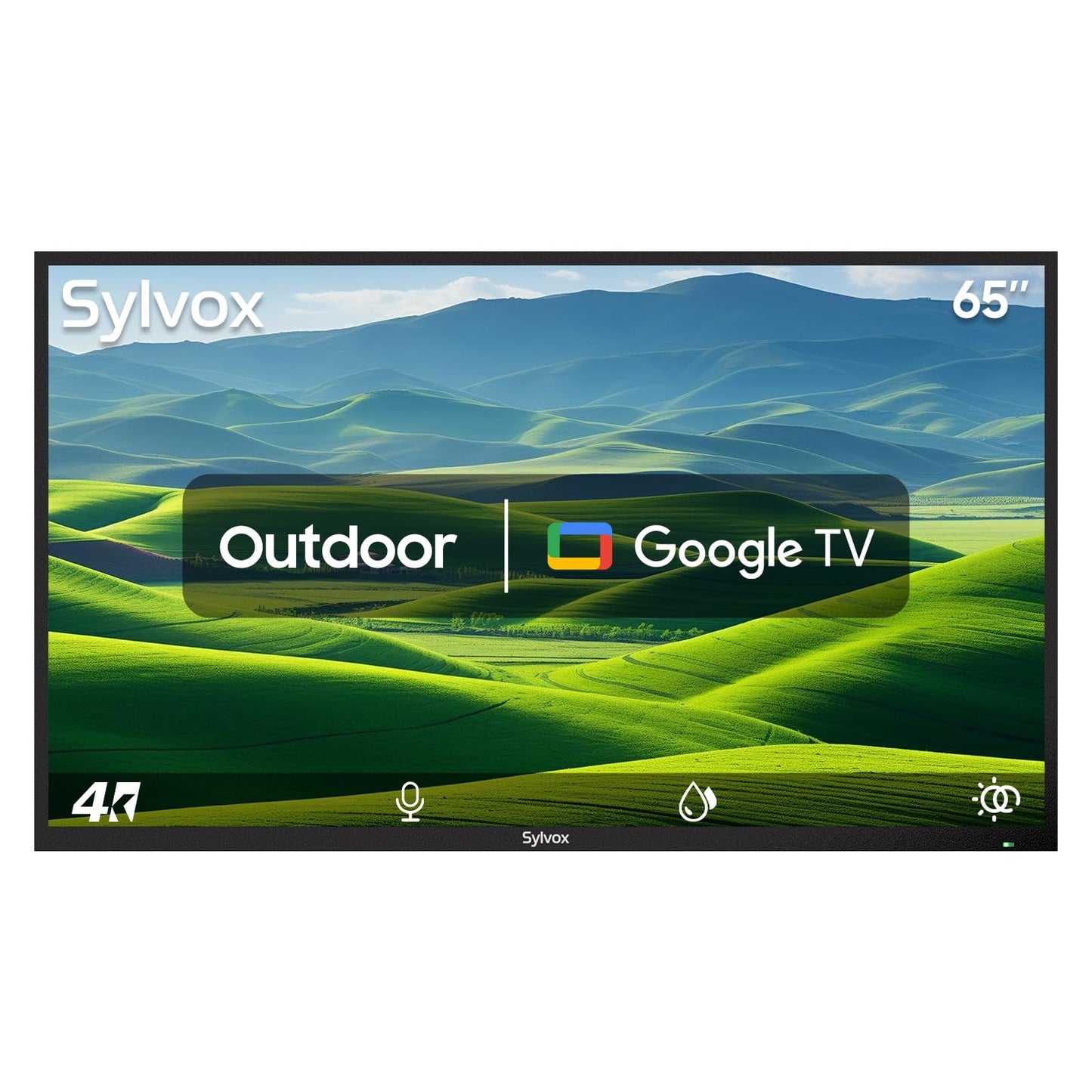 Televisión Inteligente SYLVOX 65 Pulgadas Resistente a la Intemperie 4K para Exteriores