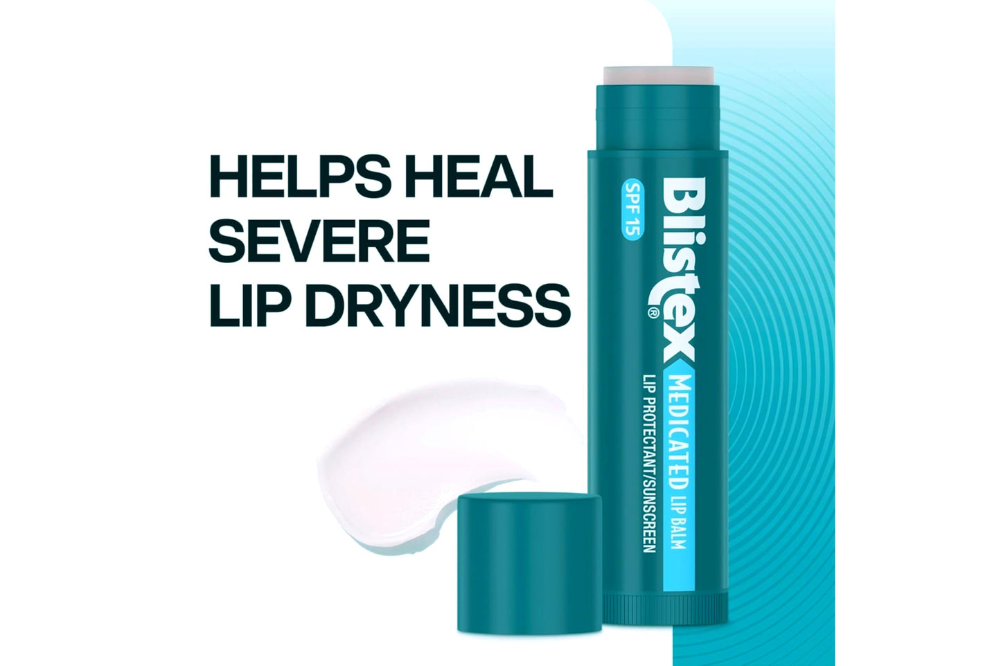 Blistex Bálsamo de labios medicado con SPF 15 para secar, enchapar y calmar labios irritados, 0,15 oz – Pack de 8