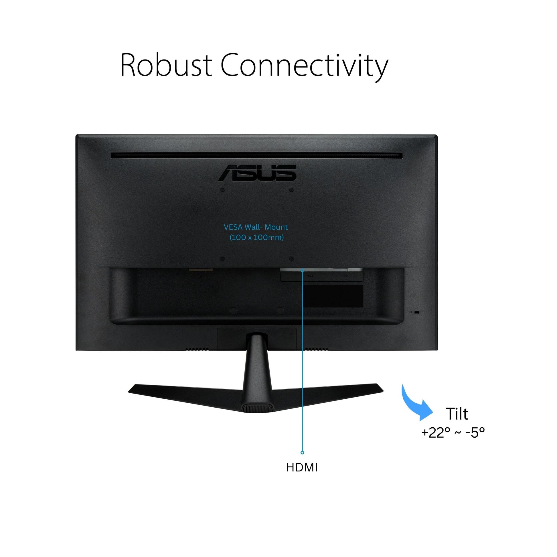 ASUS Monitor VY249HF 23.8 Pulgadas, Full HD, IPS, 100 Hz, 1x HDMI, Color Negro
