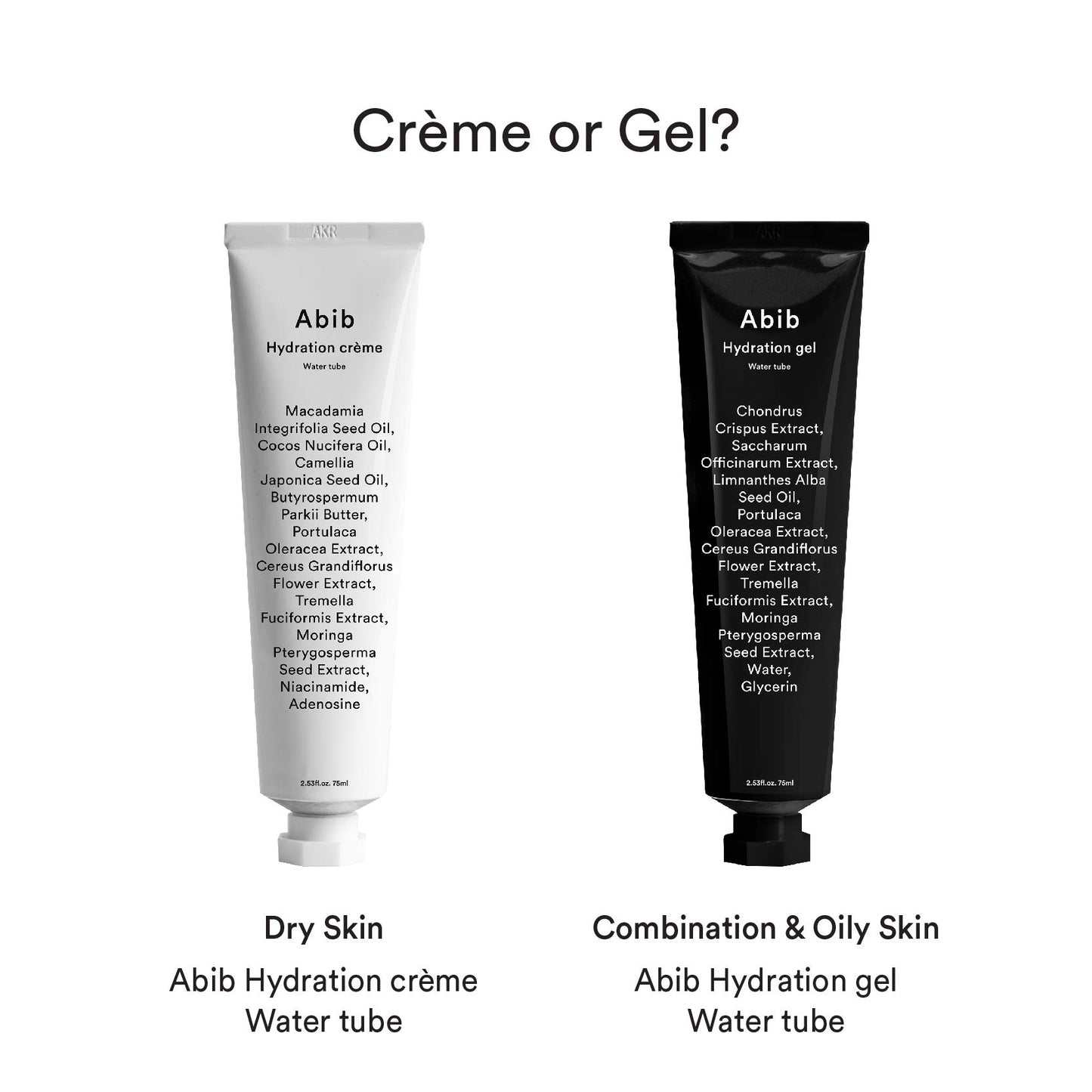 Gel Hidratante Abib en Tubo de 75ml - Hidratación Profunda y Piel Radiante