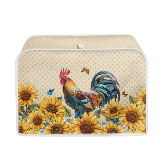 Psesaysky - Cubiertas impermeables para tostador de girasol, para cocina, pequeños electrodomésticos, protección contra el polvo, huellas dactilares, con gancho superior, 2 tostadoras