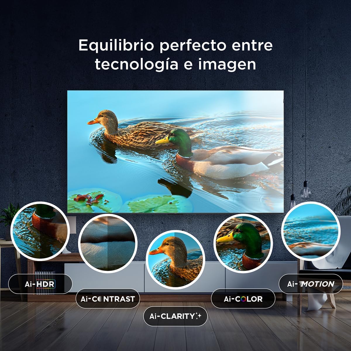 Televisor TCL QLED 4K 55 Pulgadas Google TV Dolby Vision con HDR 10+ para Hombre