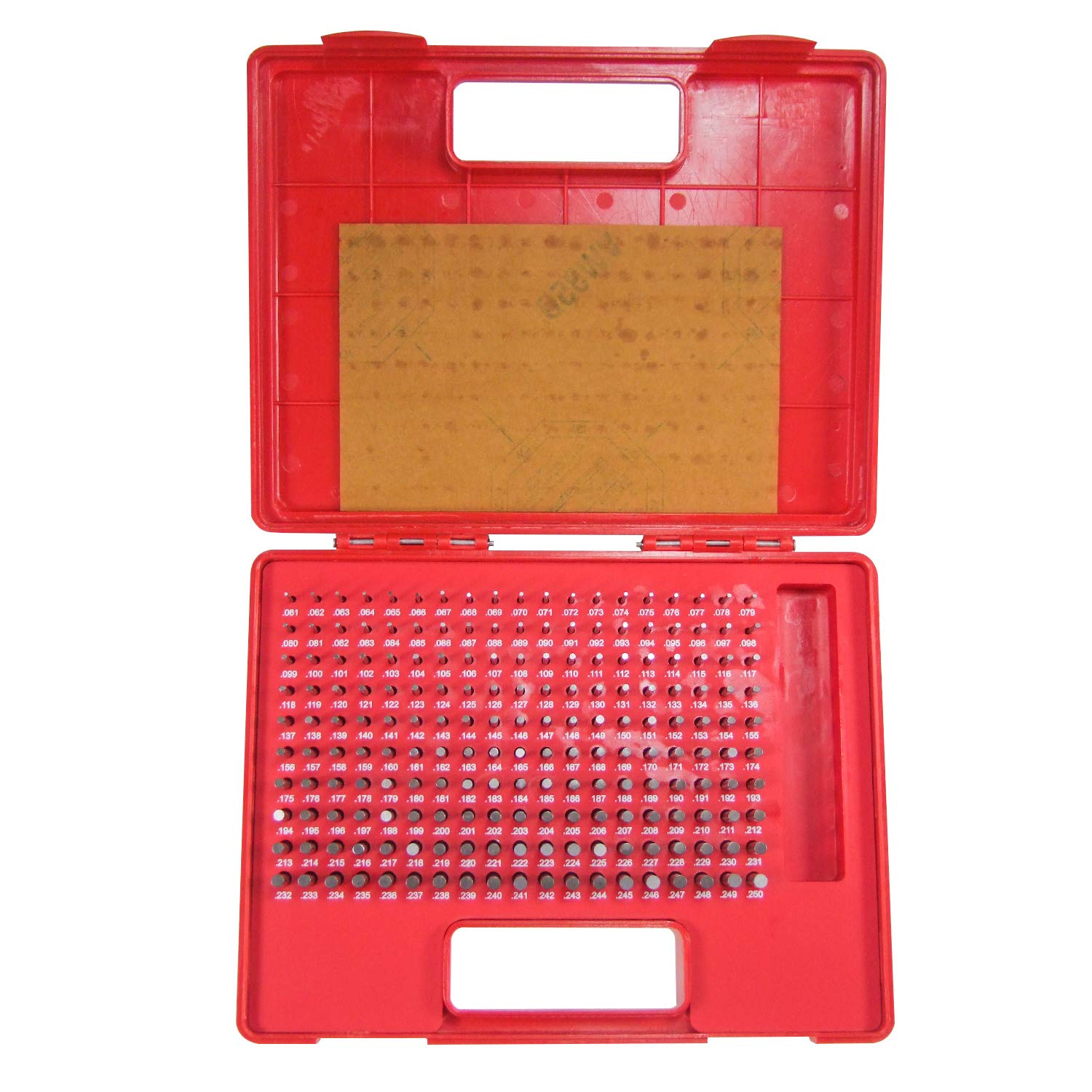 HFS (R) Clase ZZ Juego de Calibres de Pasador de Acero Menos (190 piezas (0.061-0.250") M1)