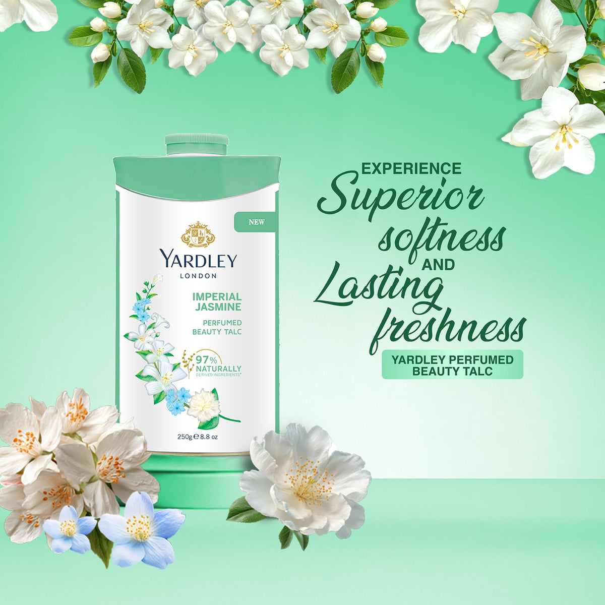 Yardley London - Imperial Jasmine Perfumed Talc for Women 250g