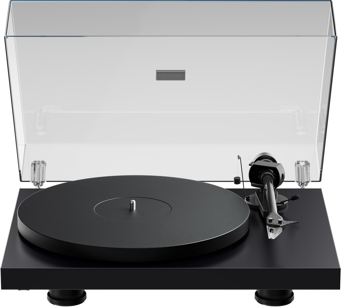 Pro-Ject Debut EVO 2, Tocadiscos audiófilos de próxima generación con Brazo de Fibra de Carbono, selección electrónica de Velocidad y Cartucho premontado Pick it MM EVO, Fabricado en Europa (Negro