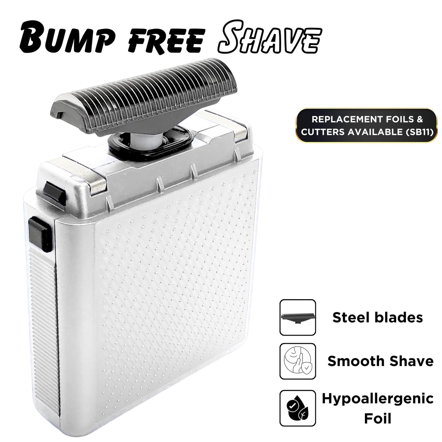 Afeitadora de una sola hoja para hombre Solo STF101 (150 min de autonomía), inalámbrica, potente, con puerto USB C, tamaño mini, para viajes, barbería y uso doméstico | Color blanco