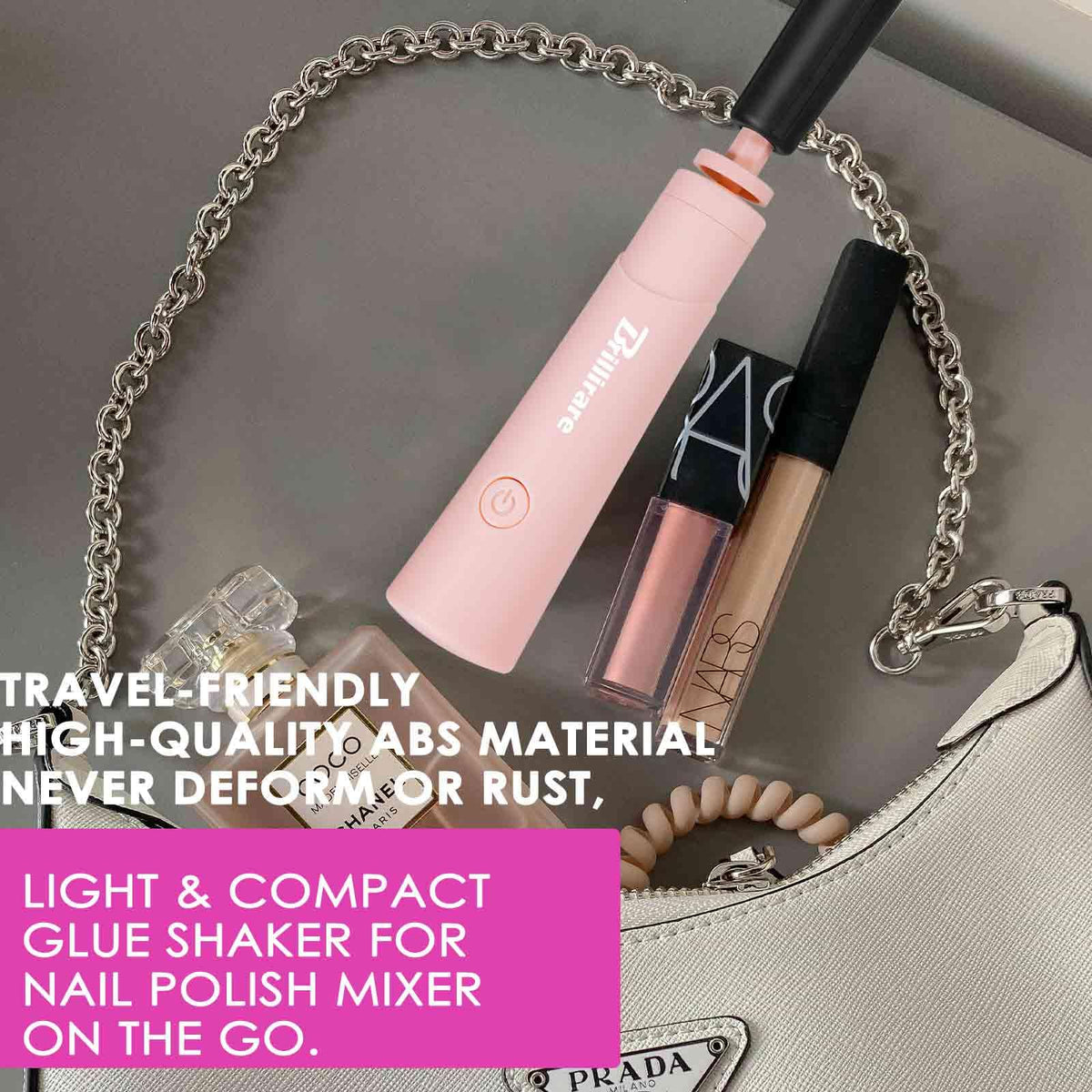 Mezclador de Esmalte de Uñas BRILLIRARE Eléctrico con Co para Suministros de Extensiones de Pestañas