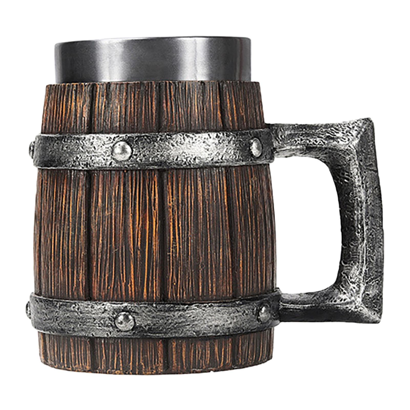 Taza Cerveza PUCHEN café Vikingo Madera para Hombre