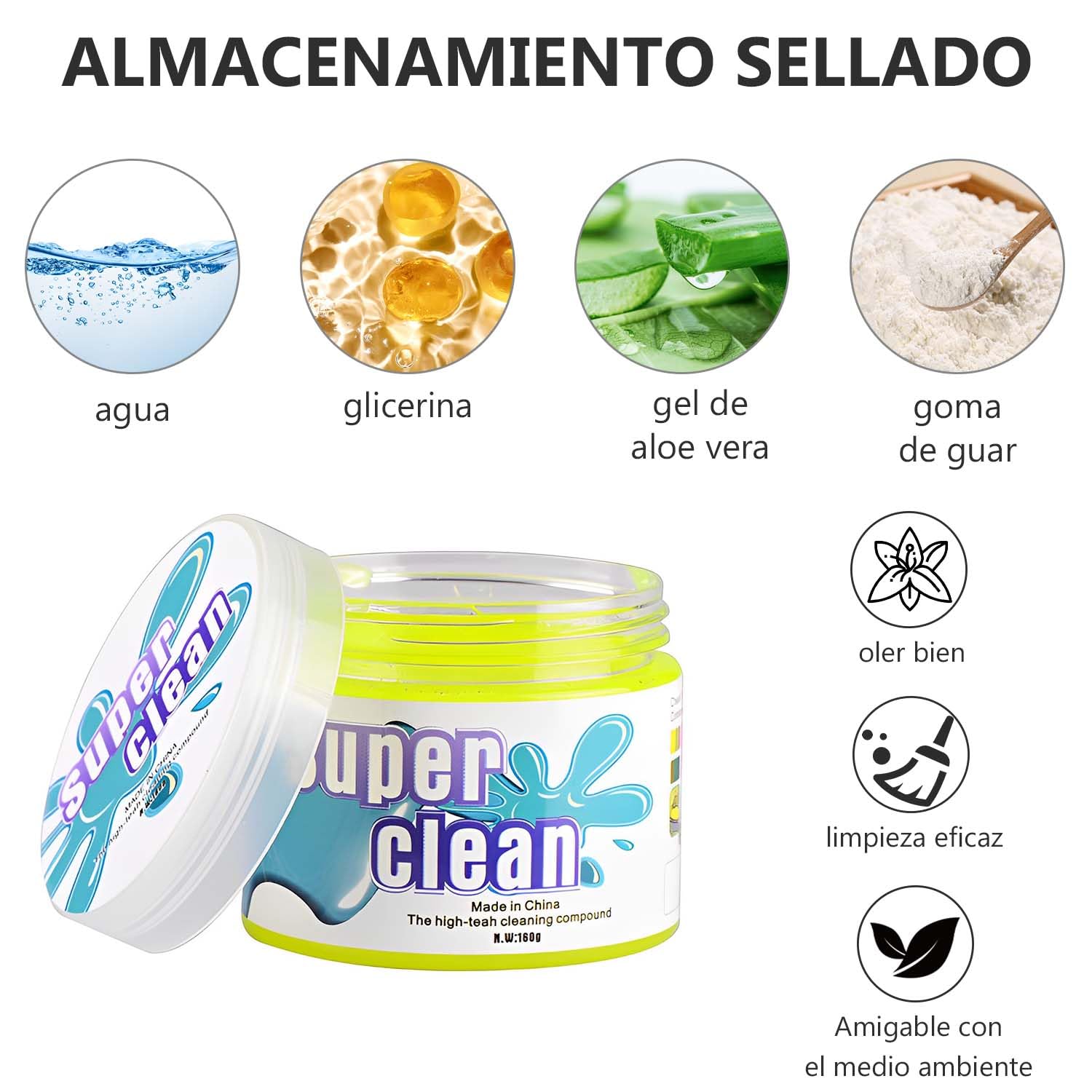 Gel Limpiador Automóviles Universal para Grietas y Polvo