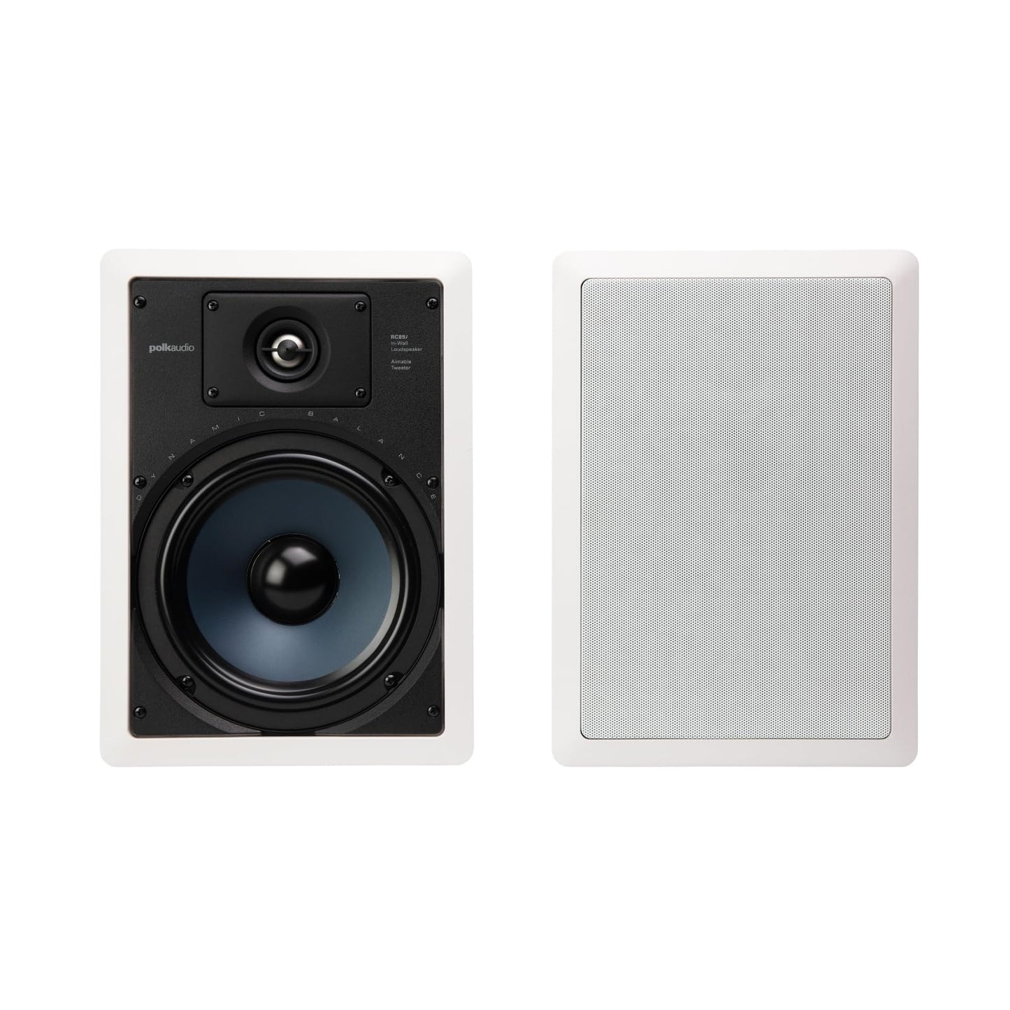 Polk Audio RC55i Bocinas de 2 vías empotrables en Techo/Pared (par, Blanco), Blanco, 20,32cm