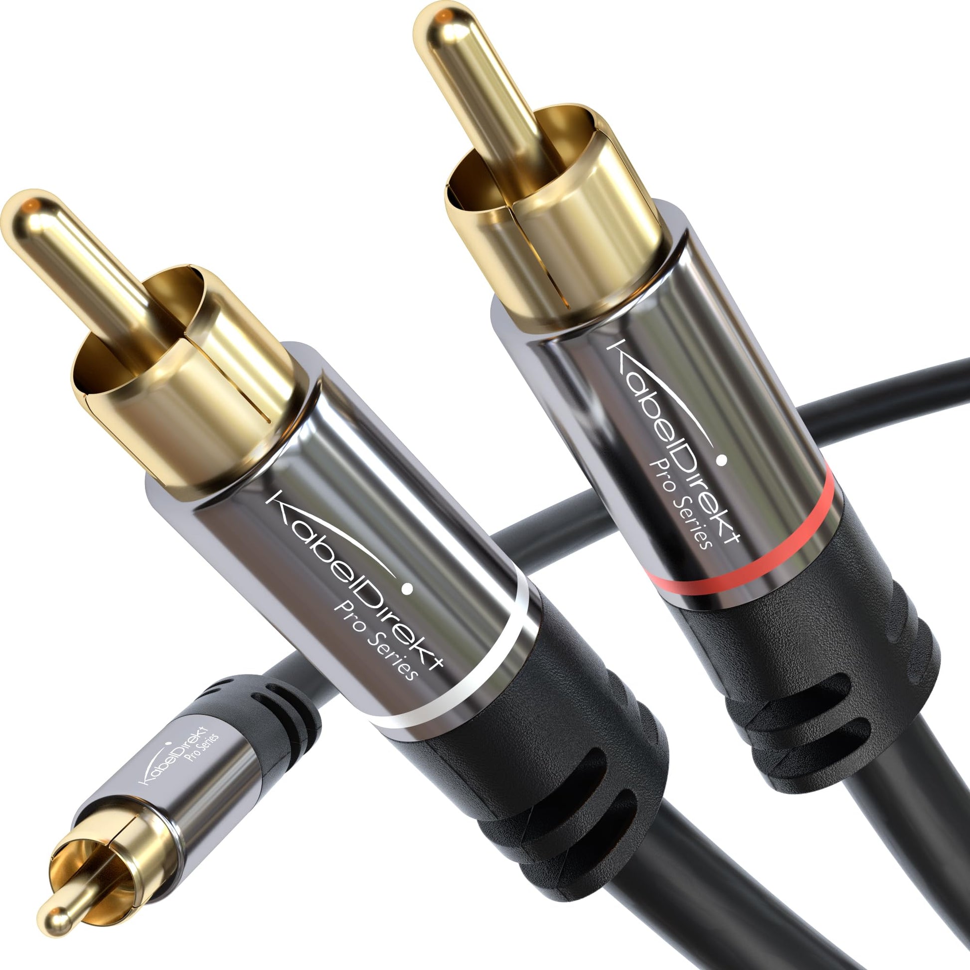 KabelDirekt – Cable RCA Coaxial – 1×2 – 6ft/1.8m – serie PRO, 1 a 2