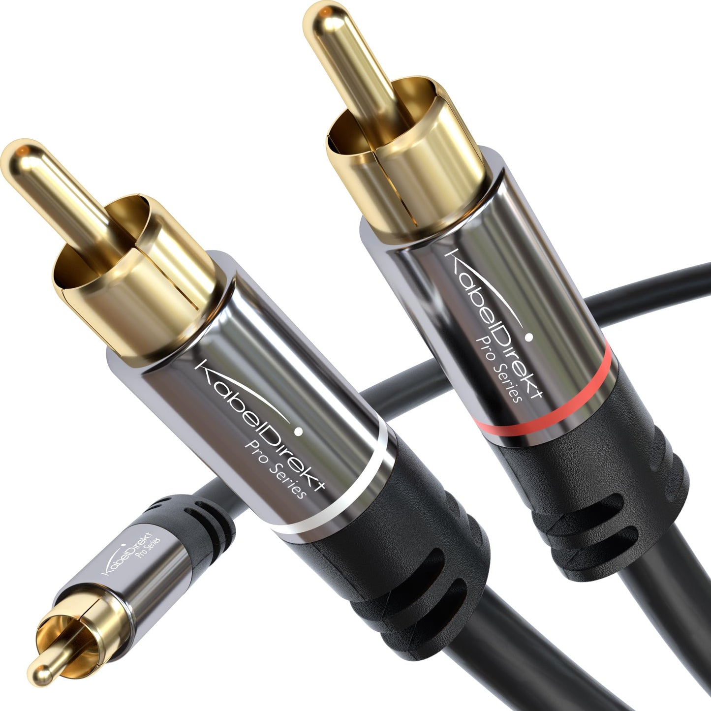 KabelDirekt – Cable RCA Coaxial – 1×2 – 9ft/3m – serie PRO, 1 a 2
