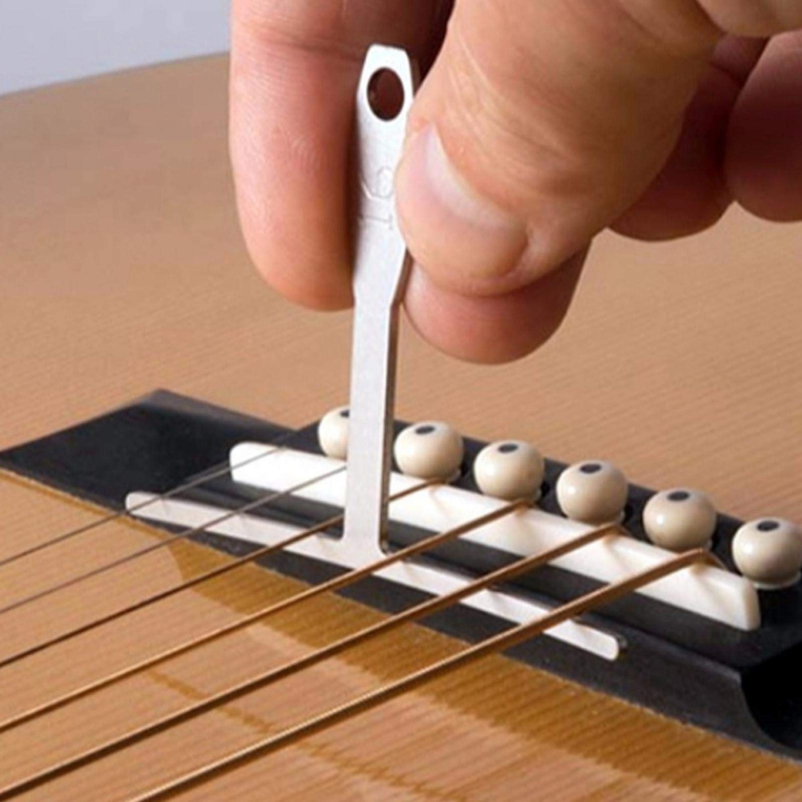 Calibres de cuerda, calibre de radio de guitarra de metal profesional preciso para guitarra para puente, diapasón, sillín para bajo