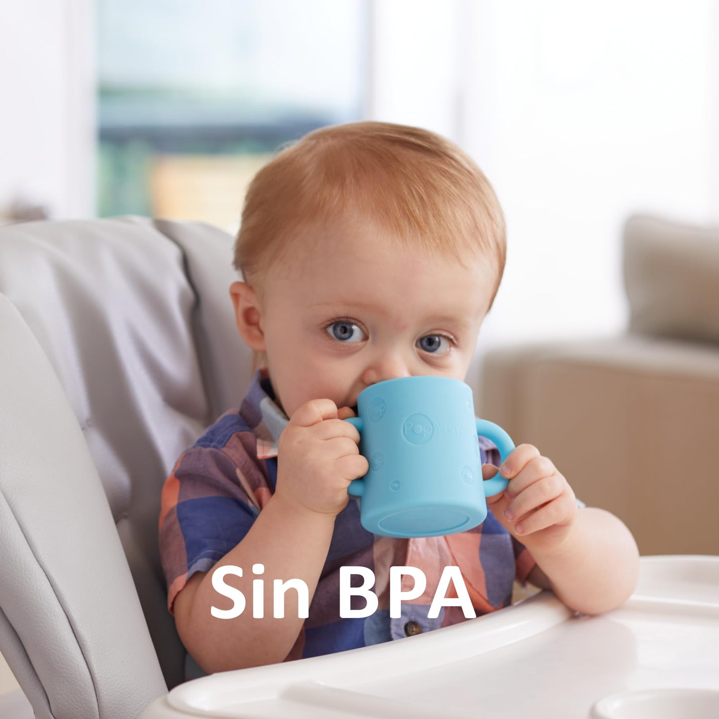 PopYum Set 2 Vasos Entrenadores De Silicón Suave Sin Bpa 5oz