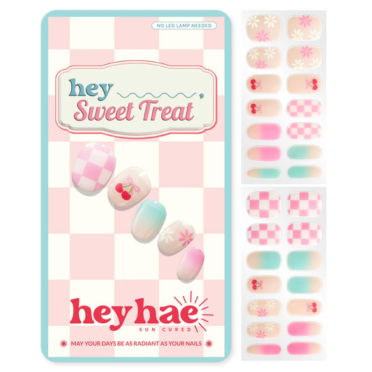 Heyhae Tiras de Gel Semicurado para Uñas - Hey, Sweet Treat