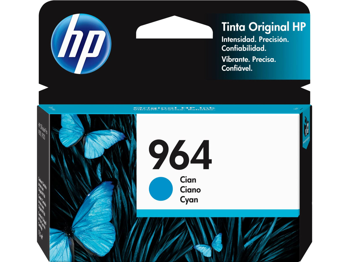 Cartucho de Tinta HP 964 Cian Original para OfficeJet Pro 9010 9020