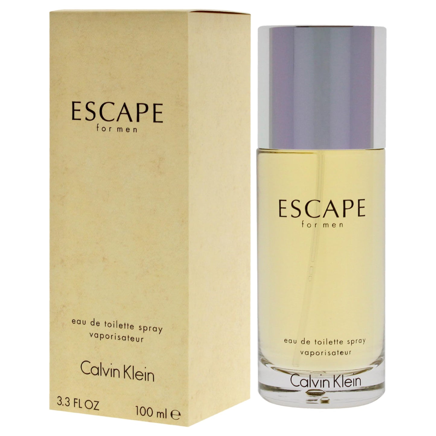 Calvin Klein Escape Spray para Hombre, 3.4 Oz/100 ml