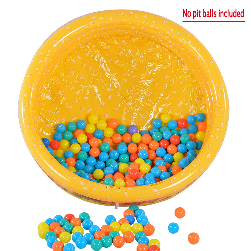 Piscina Inflable XFlated Hamburger Azul con 3 Anillos para Niños de 1 a 3 Años