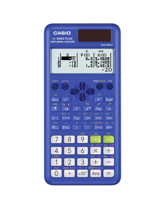 Casio fx-300ES Plus 2ª edición - Calculadora científica estándar | 262 Funciones, visualización de Libros de Texto Natural℠ | Ideal para Escuela Secundaria, matemáticas de Secundaria, estadísticas y