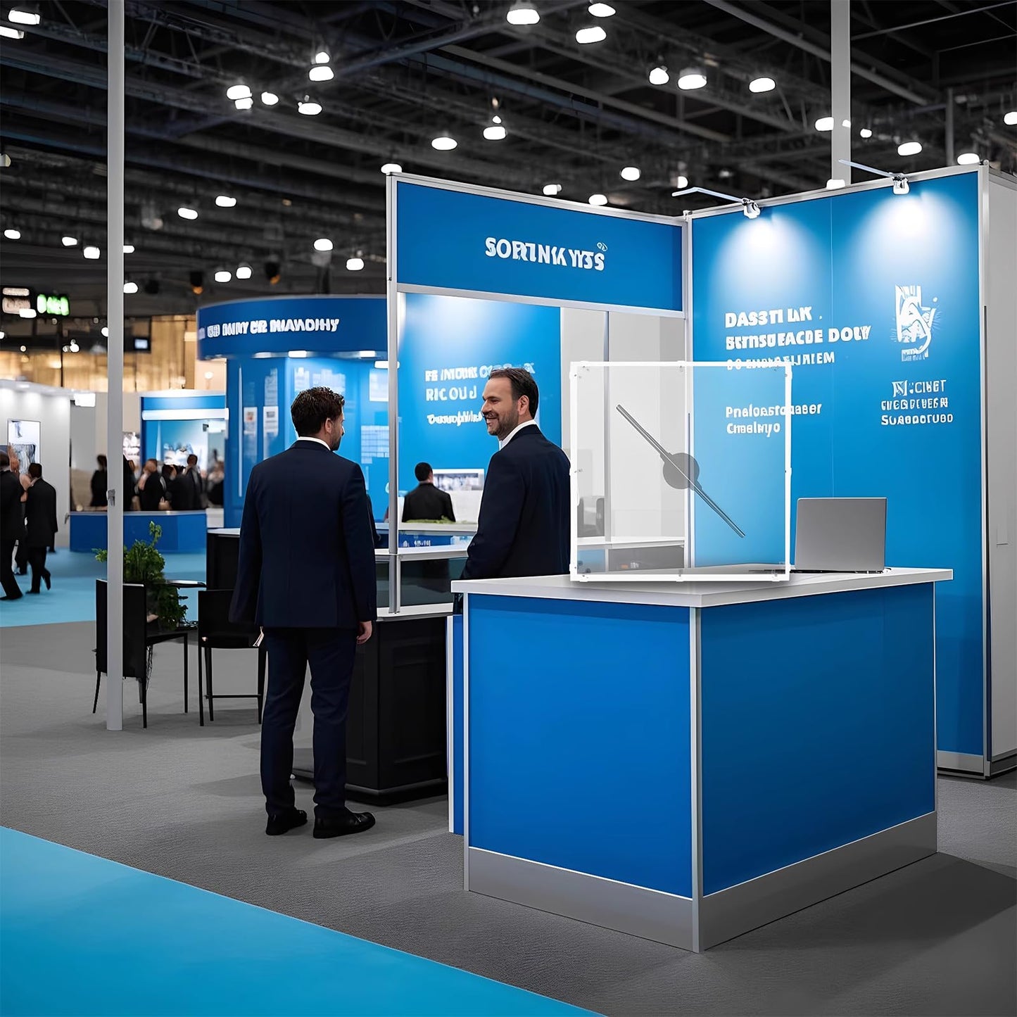 Ventilador Holográfico Missyou Negro con Bluetooth y WiFi para Negocios y Educación