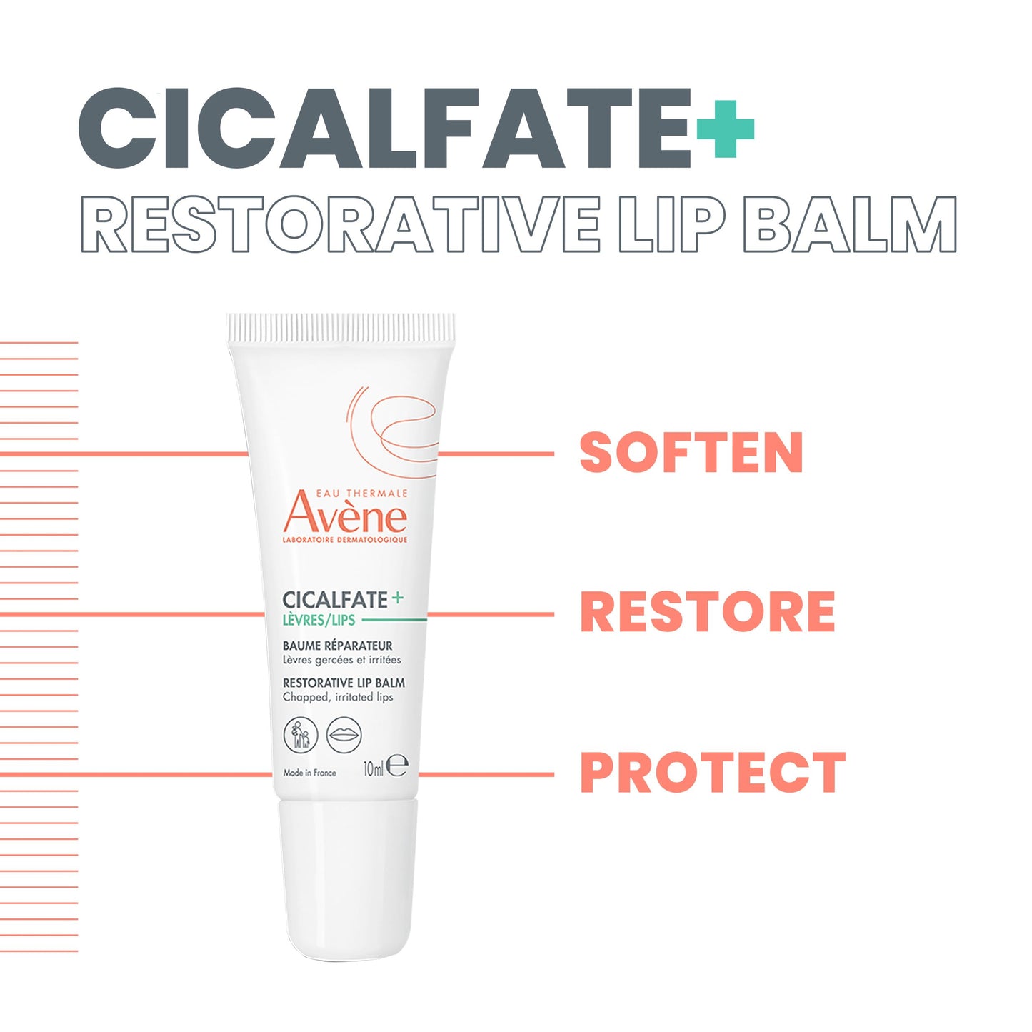 Eau Thermale Avène Cicalfate Lips Restorative Lip Cream, 0.3 fl. oz.