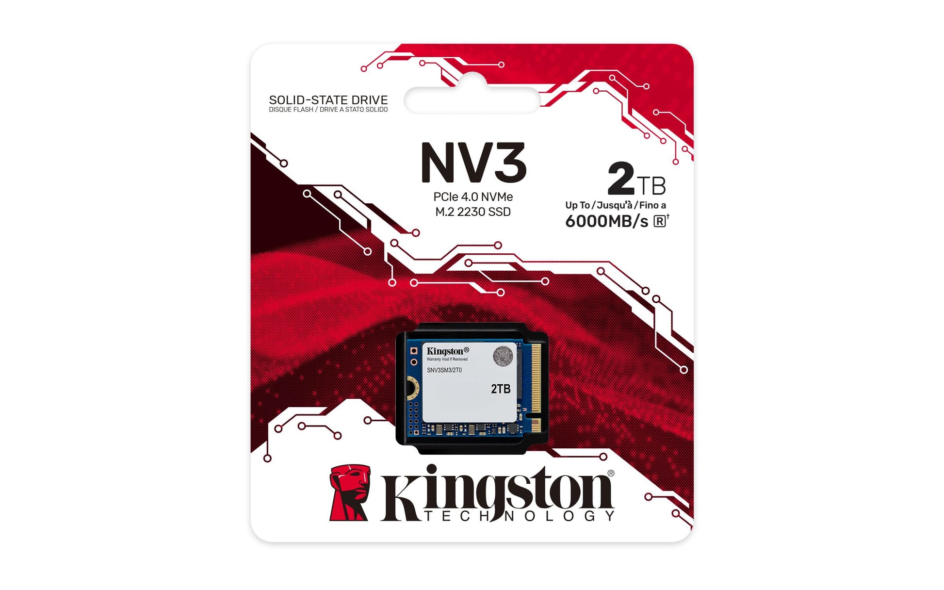 SSD Kingston NV3 2TB M.2 NVMe PCIe Gen 4.0 Alta Velocidad