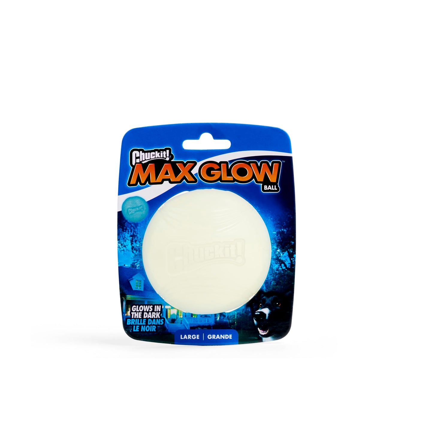 CHUCKIT 32314 Max Glow Ball Rev Package, Large