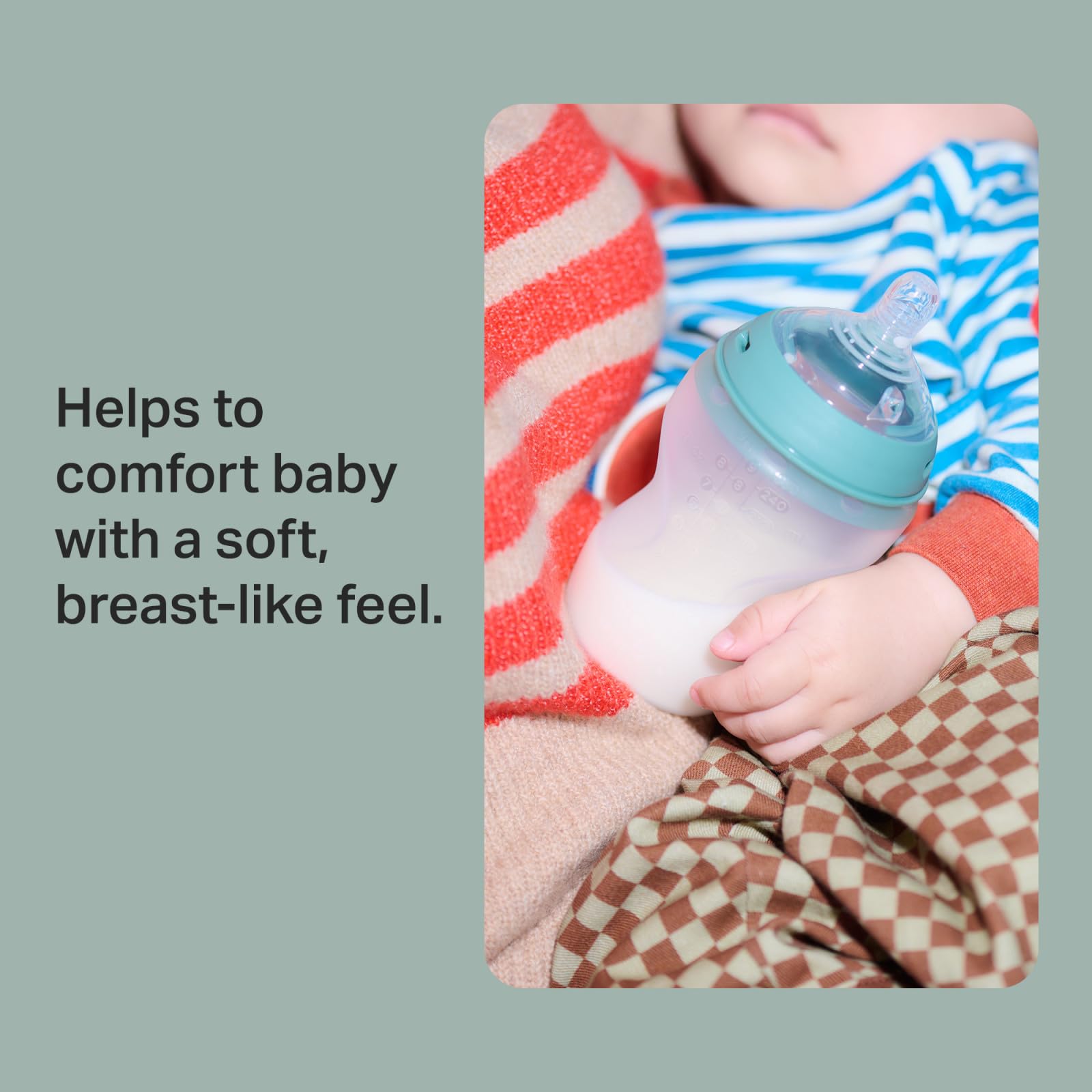 Biberones Tommee Tippee Rosa y Morado Anticólicos de Silicona para Recién Nacido