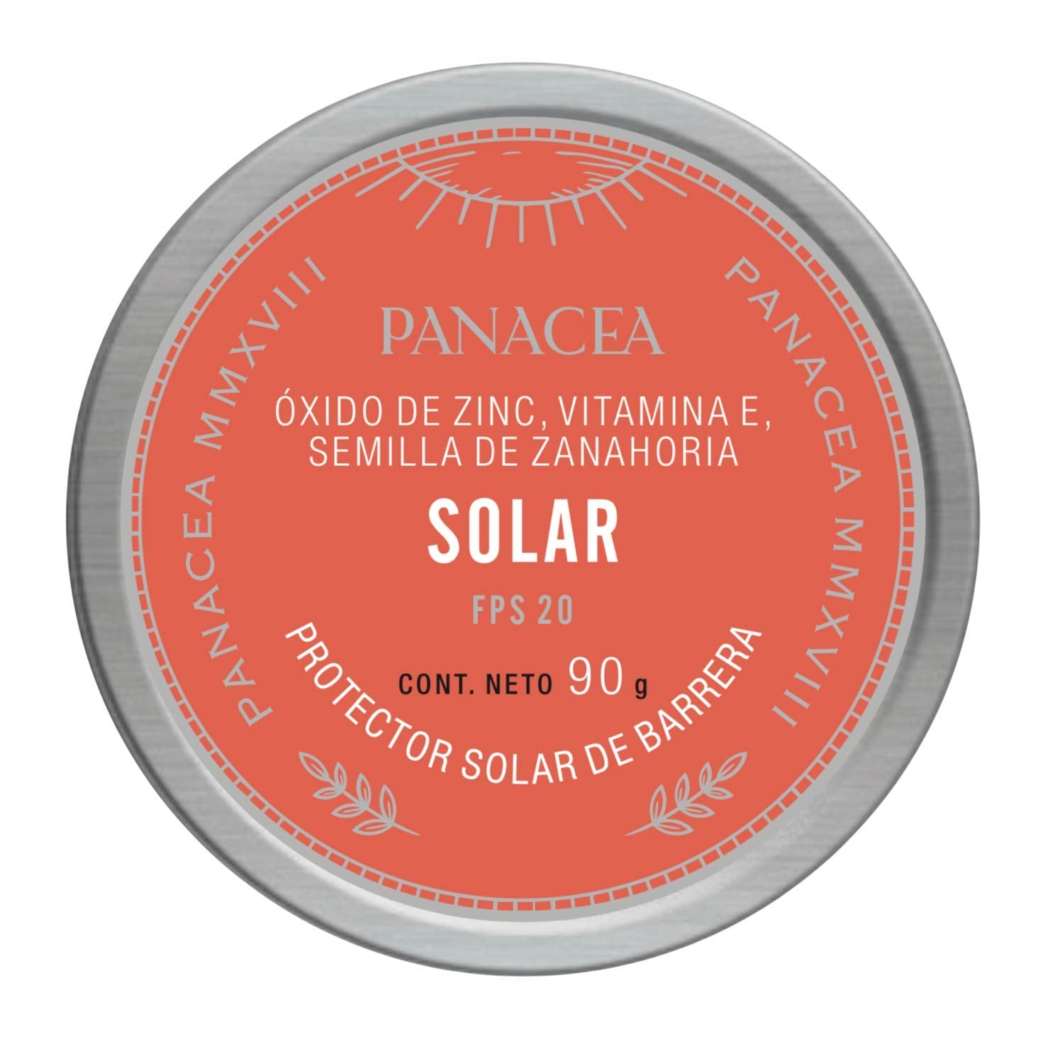 Protector SOLAR natural para todo el cuerpo que bloquea los rayos UVA y UVB con antioxidantes. Ingredientes 100% naturales, sin químicos. 90g.