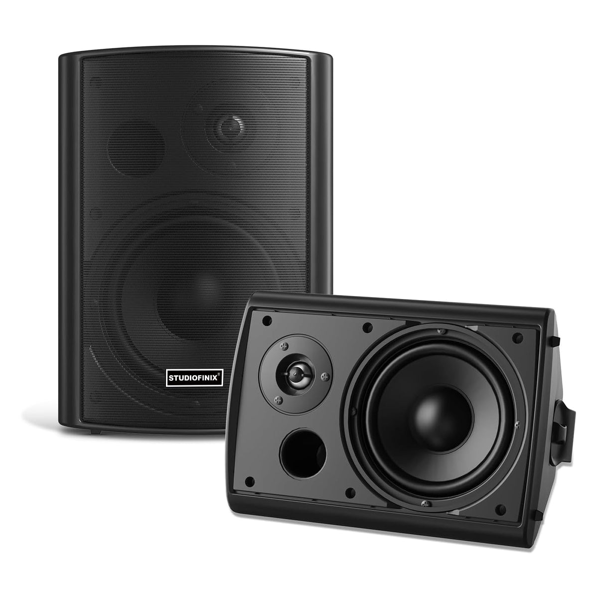 Altavoces de Pared Studiofinix Blancos Bluetooth 5.1 Impermeables para Interior y Exterior
