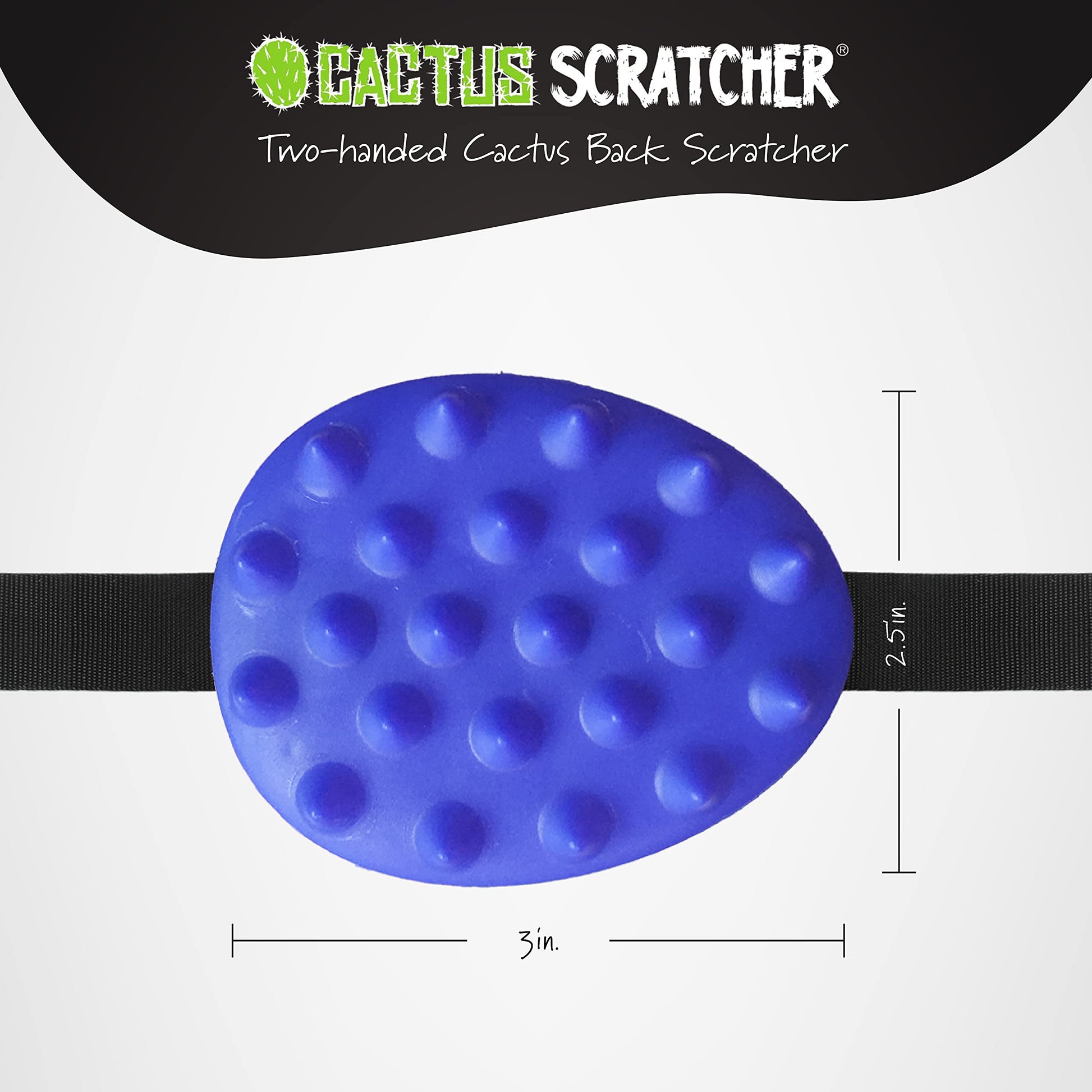 Mini rascador de viaje de cactus con 2 lados con espigas agresivas y suaves, ideal para lugares con problemas de movilidad y difíciles de alcanzar, es un regalo impresionante, azul